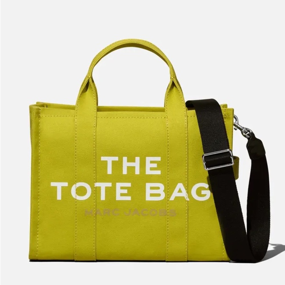 Marc Jacobs The Medium Canvas Tote Bag “Citronelle”